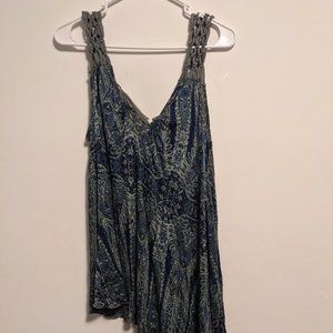 Free People Paisley Tunic Tank small